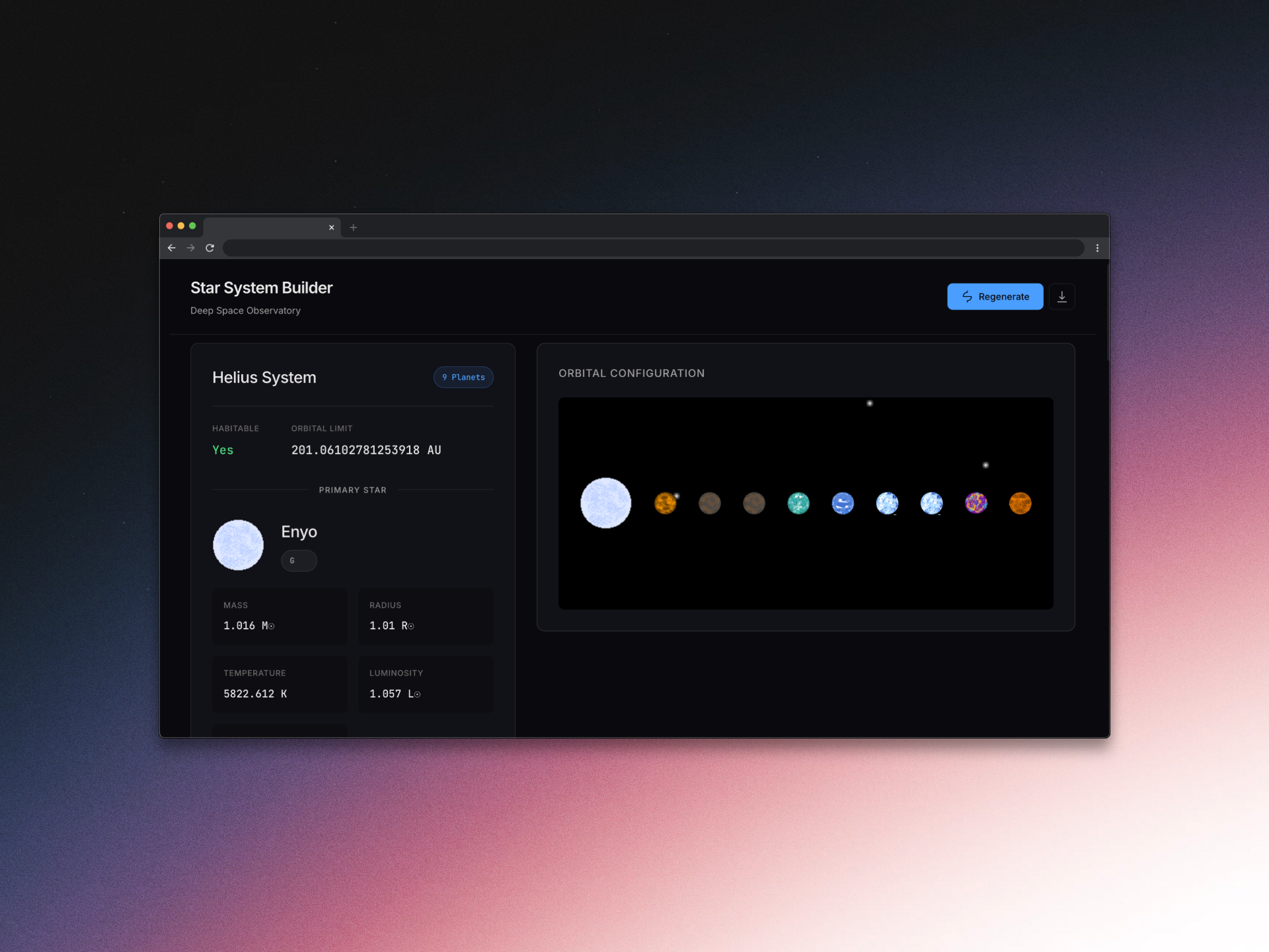 Star System Generator